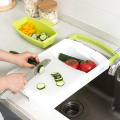 Cutting Board with built in colander