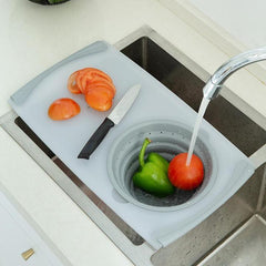 Cutting Board with built in colander