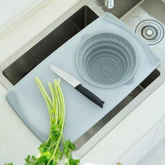Cutting Board with built in colander